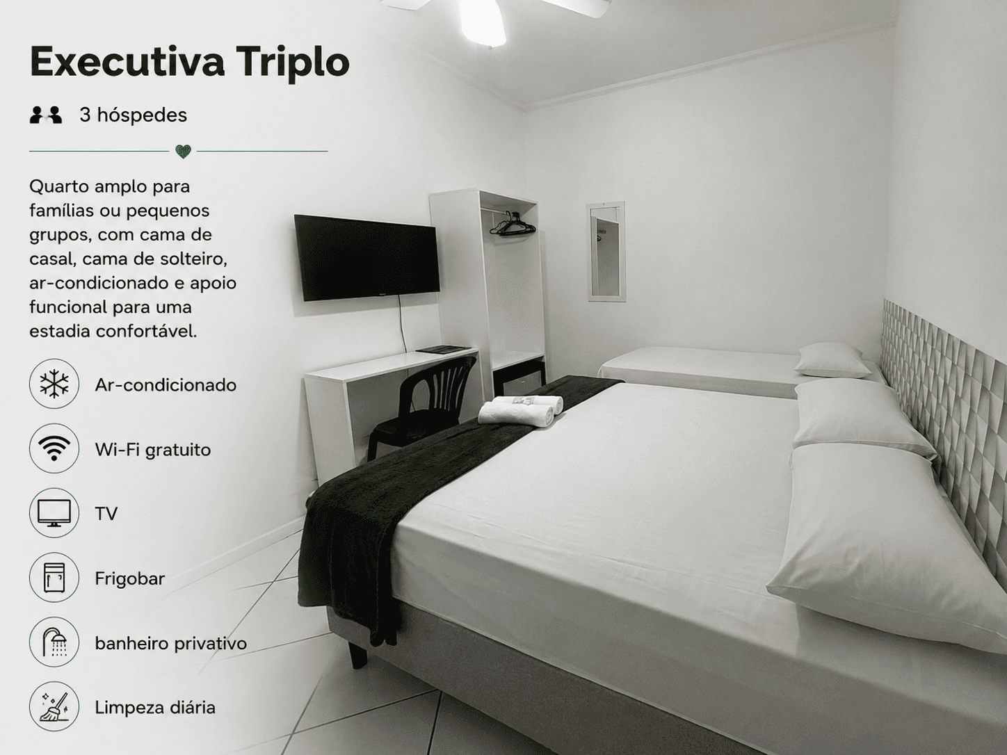 Quarto Executiva Tripla